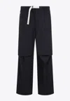 Jil Sander Tailored Straight-leg Trousers In Blue