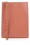 Jil Sander Women Pink Leather Small Tangle Shoulder Bag In Coral