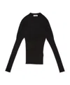 Jil Sander Corset-bust-fitted-sweater In Black
