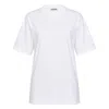Jil Sander Cotton Basic Short Sleeve Tee In White
