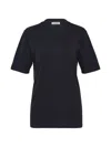Jil Sander Cotton Basic Short-sleeve T-shirt In Black