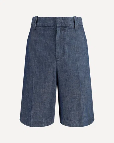 Jil Sander Cotton Bermuda Shorts With Pockets And Loops In Multi