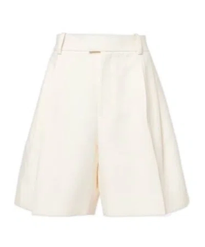 Jil Sander Cotton Bermuda Shorts In White