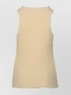 Jil Sander Cream Cotton Blend Tank Top