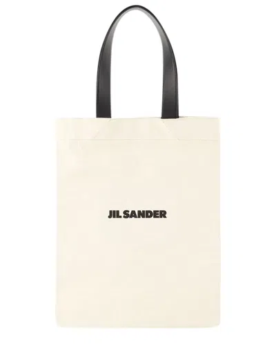 JIL SANDER JIL SANDER COTTON BOOK TOTE BAG