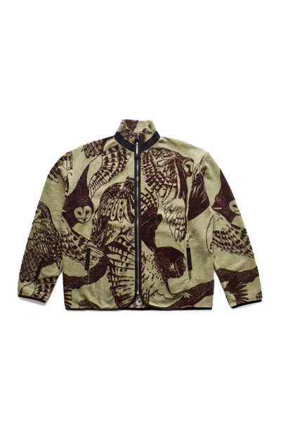 Jil Sander+ Cotton Brushed Jaquard Fleece Jacket Beige