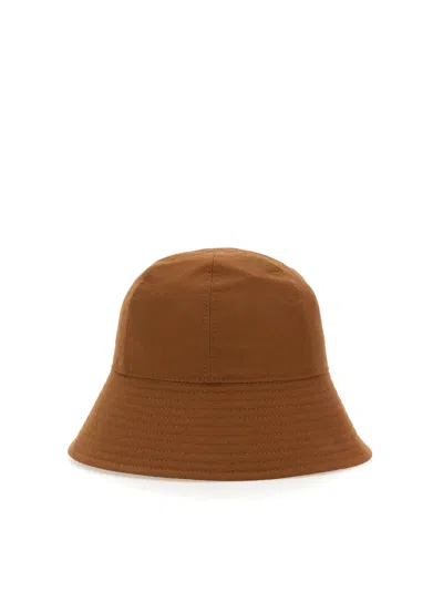 JIL SANDER SOMBRERO - MARRÓN