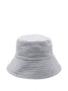 Jil Sander Cotton Bucket Hat In Gray