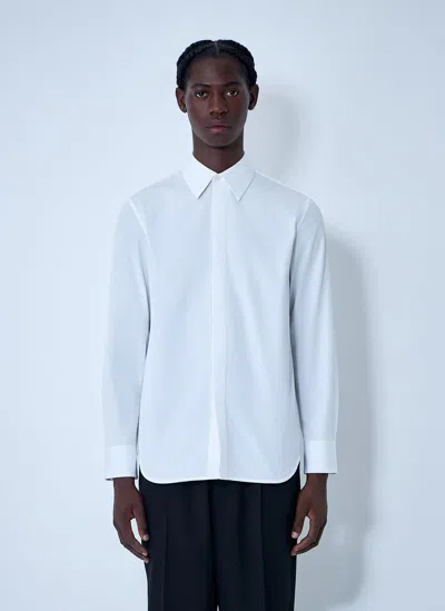 Jil Sander Men Cotton Button-down Shirt In White