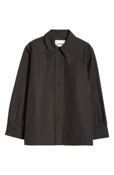 Jil Sander Cotton Button-up Shirt In 001 Black