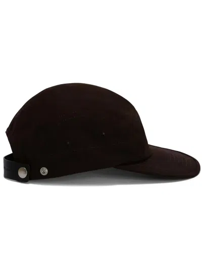 Jil Sander Cotton Cap In Brown