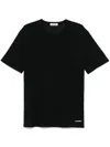 Jil Sander Crew Neck Cotton T-shirt In Black
