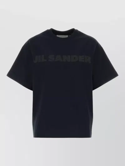 Jil Sander Logo T-shirt In Black