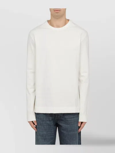 JIL SANDER COTTON CREW NECK SWEATER