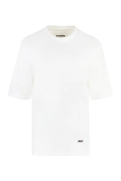Jil Sander Cotton Crew-neck T-shirt In White