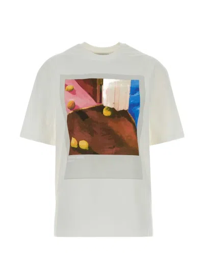 Jil Sander Cotton Crew-neck T-shirt In White