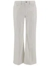 Jil Sander Cotton Denim Flare Jeans In White