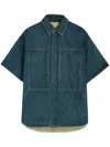Jil Sander Jeanshemd Aus Baumwolle In Blau