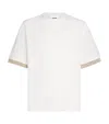 Jil Sander Striped Double-layer T-shirt In White