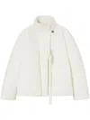 Jil Sander Cotton Down Jacket In White