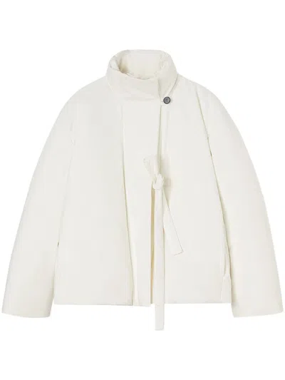 Jil Sander Cotton Down Jacket In White