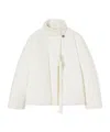 Jil Sander Cotton Down Jacket In White