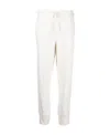 Jil Sander Drawstring-waistband Cotton Trousers In White