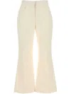 Jil Sander Cotton Trousers In White