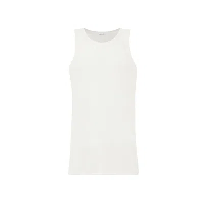 JIL SANDER JIL SANDER COTTON GAUZE TANK TOP
