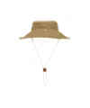 Jil Sander Classic Wide-brim Hat With Adjustable Elastic Band In Green
