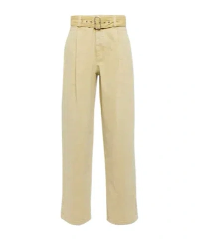 Jil Sander Cotton High-rise Wide-leg Pants In Multi