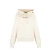 Jil Sander Cotton Hooded Sweatshirt In Neutrals