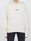 JIL SANDER COTTON HOODIE WITH LOGO