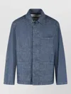 Jil Sander Structured Minimalist Jacket With Classic Collar In Blue