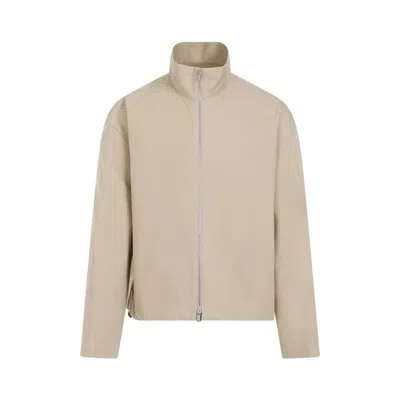 Jil Sander Grey Cotton Jacket In Neutrals