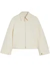 Jil Sander Cotton Jacket In Neutrals
