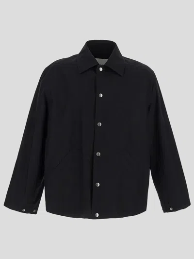 Jil Sander Cotton Jacket In Black
