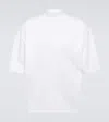 Jil Sander Mock-neck Oversized T-shirt In White