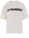 Jil Sander Oversized Crew Neck Cotton T-shirt In Multi