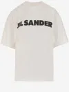 Jil Sander Cotton Jersey T-shirt With Logo In Multi
