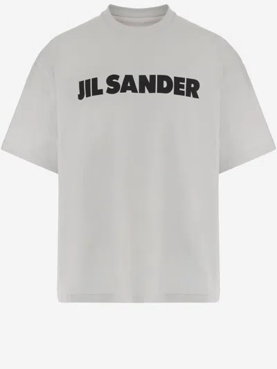 Jil Sander Cotton Jersey T-shirt With Logo In White