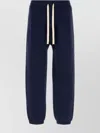 Jil Sander Cotton Joggers With Back Pocket And Elastic Waistband In Blue