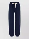 Jil Sander Cotton Joggers With Elastic Waistband And Cuffs In Blue