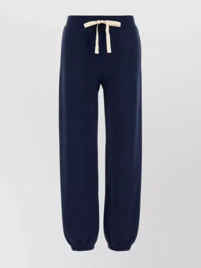 JIL SANDER COTTON JOGGERS WITH ELASTIC WAISTBAND AND CUFFS