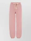 Jil Sander Cotton Joggers With Elastic Waistband And Cuffs In Pink