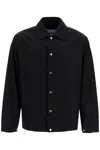 JIL SANDER JIL SANDER COTTON LOGO OVERSHIRT WITH