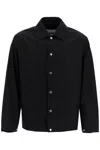 JIL SANDER COTTON LOGO OVERSHIRT WITH