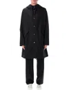 Jil Sander Cotton Logo Parka In Black