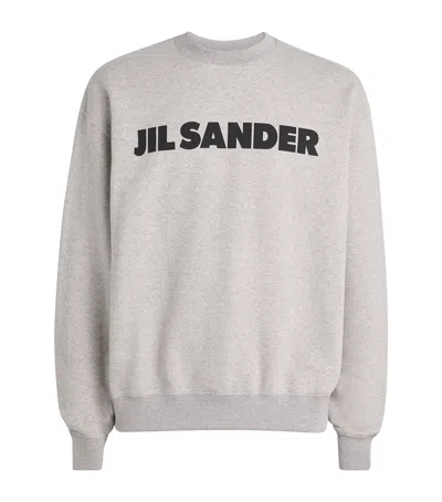 JIL SANDER COTTON LOGO SWEATSHIRT