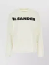 Jil Sander Crew Neck Long Sleeves T-shirt With Ribbed Collar And Printed Logo On The Front Clothing